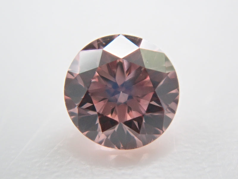 ピンクダイヤモンド 0.078ctルース(FANCY ORANGY PINK, SI2
