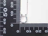 K18/K18WGアイスブルーダイヤモンド0.07ct ペンダント（ネックレス）