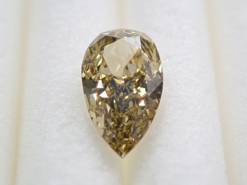 カメレオンダイヤモンド 0.304ctルース(FANCY BROWNISH GREENISH YELLOW, VS1)