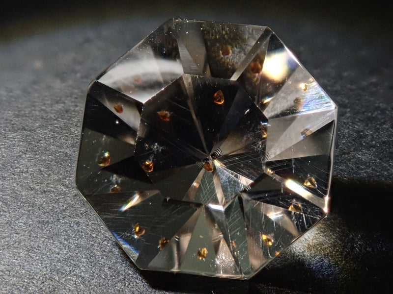 (R0223-6) 『激レア』ガーネット イン ダイアモンド 0.565ctオーダージュエリー