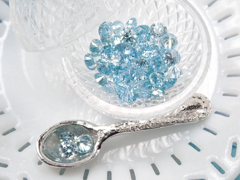 冰藍色鑽石1.2mm或2.0mm 1顆（VS級同等，圓形切割）《可多次購買折扣》