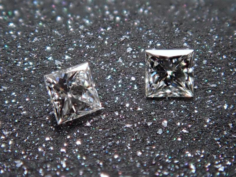 Princess cut diamond 2.0mm loose (equivalent to VS class)《Multiple purchase discount available》