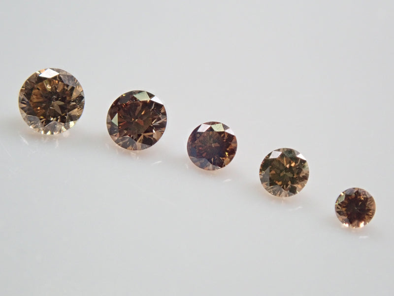 ブラウンダイヤモンド 5石セット 0.159ctルース – カラッツSTORE