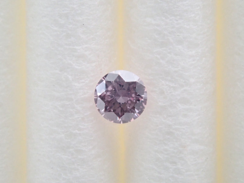 ピンクダイヤモンド 0.036ctルース(FANCY LIGHT PURPLISH PINK, SI2)