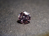 ピンクダイヤモンド 0.036ctルース(FANCY LIGHT PURPLISH PINK, SI2)