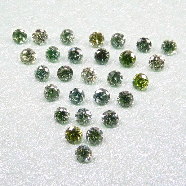 グリーンダイヤモンド（トリートメント）1石（約1.3mm)《複数 ...