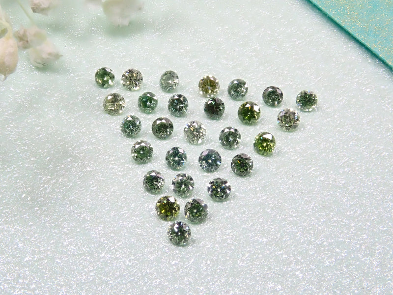 グリーンダイヤモンド（トリートメント）1石（約1.3mm)