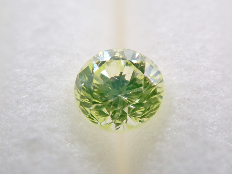 グリーンダイヤモンド 0.087ctルース(FANCY YELLOW GREEN, SI2 ...