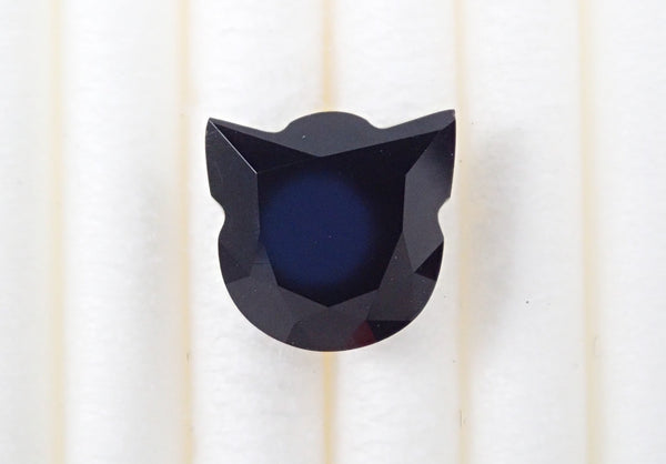 【猫カット】オニキス（ブラックカルセドニー） 7mmルース