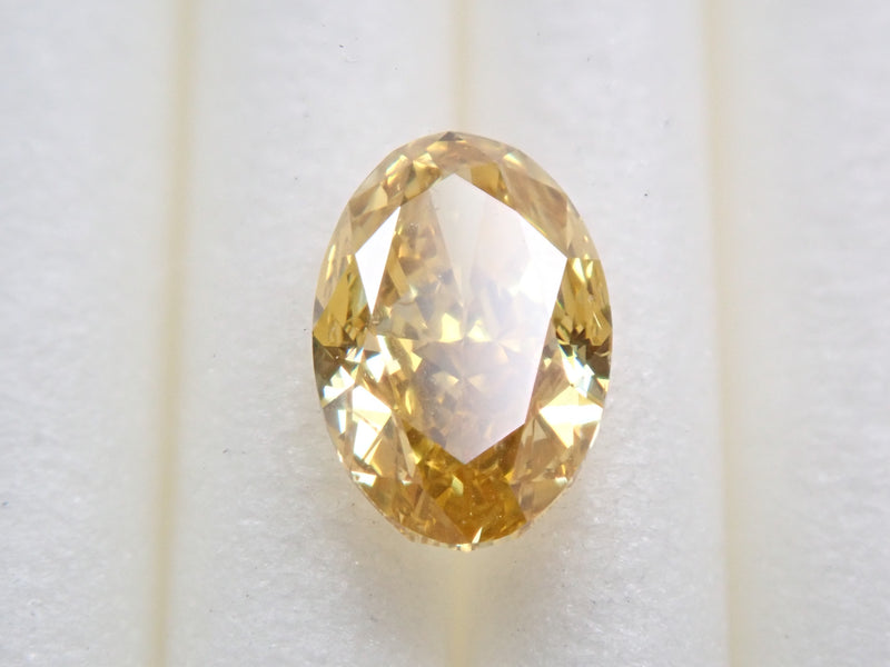 イエローダイヤモンド 0.714ctルース(FANCY DEEP BROWNISH YELLOW, SI2)