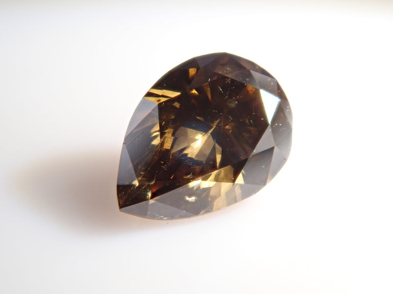 ブラウンダイヤモンド 0.133ctルース(FANCY DARK BROWN, SI2)