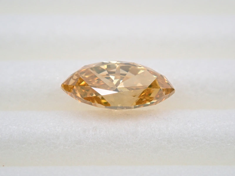 イエローダイヤモンド 0.407ctルース(FANCY DEEP BROWNISH ORANGY YELLOW, VS-2)