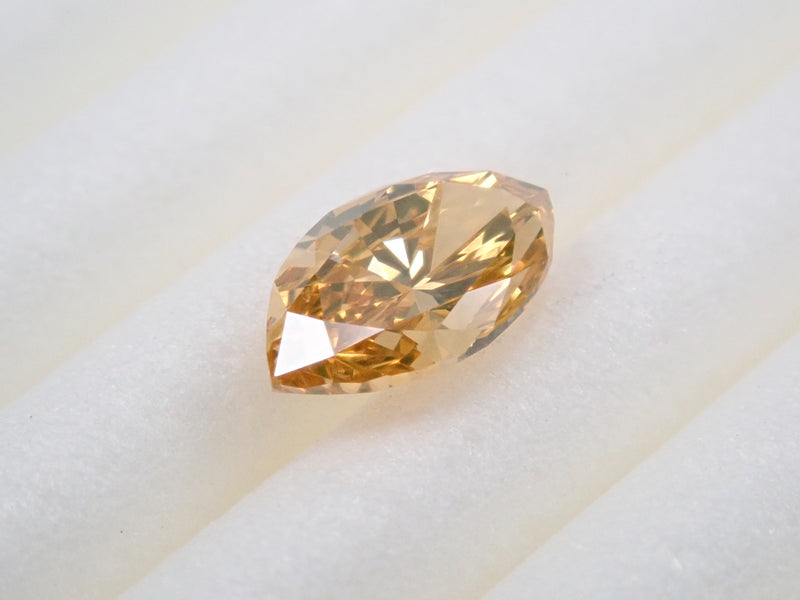 イエローダイヤモンド 0.407ctルース(FANCY DEEP BROWNISH ORANGY YELLOW, VS-2)