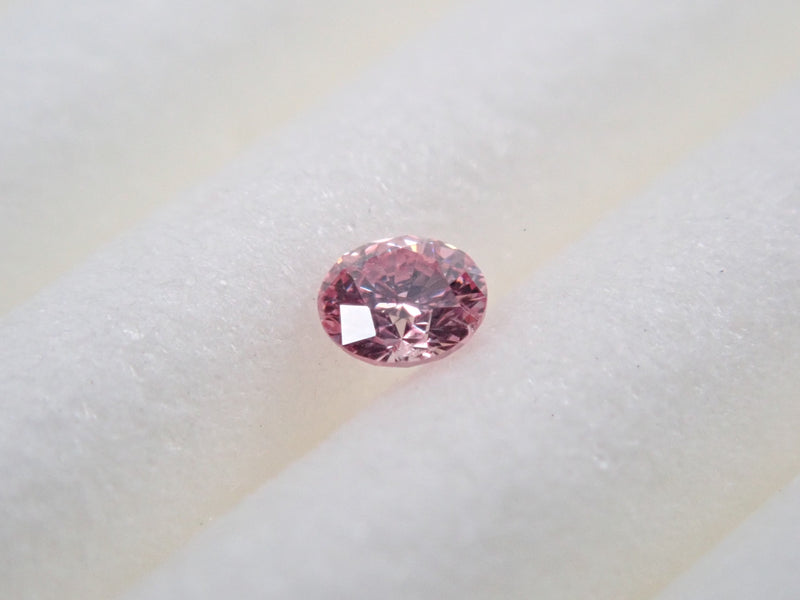 ファンシーパープリッシュピンクダイヤモンド 2mm/0.034ctルース(FANCY PURPLISH PINK, SI2)