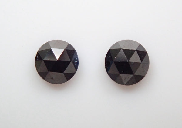 ブラックダイヤモンド2石セット  2.8mm/0.212ctルース（ローズカット）