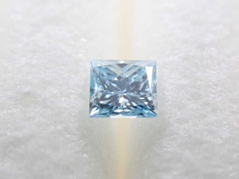 アイスブルーダイヤモンド 0.040ctルース（VSクラス相当,プリンセスカット）