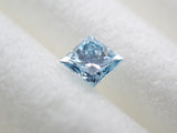 アイスブルーダイヤモンド 0.040ctルース（VSクラス相当,プリンセスカット）