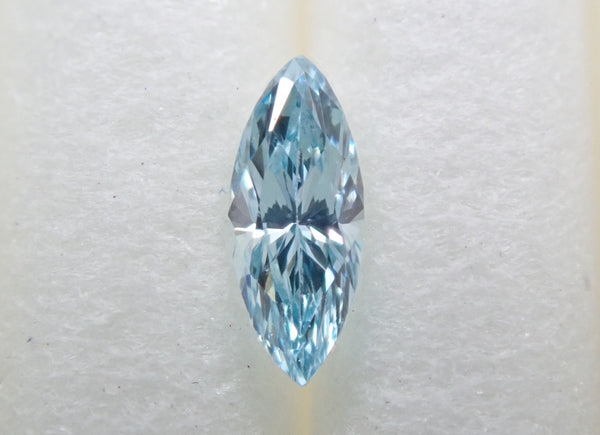 アイスブルーダイヤモンド 0.063ctルース（VSクラス相当、マーキースカット）