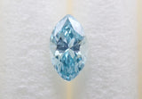 アイスブルーダイヤモンド 0.079ctルース（VSクラス相当,マーキースカット）