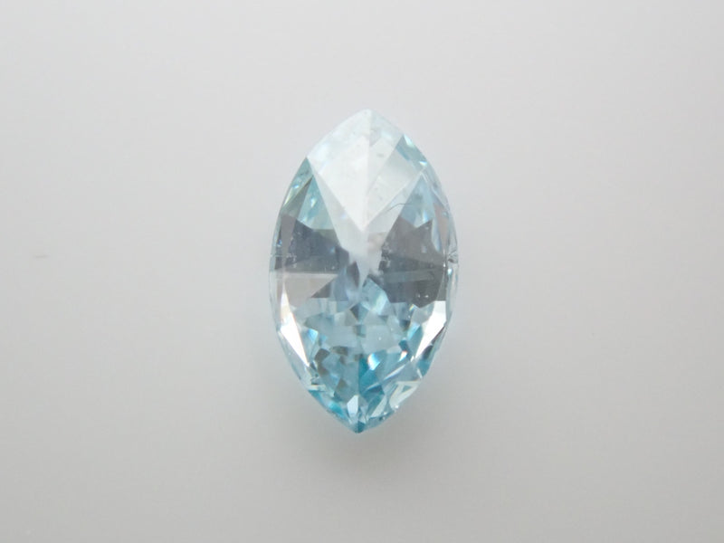 アイスブルーダイヤモンド 0.079ctルース（VSクラス相当,マーキースカット）