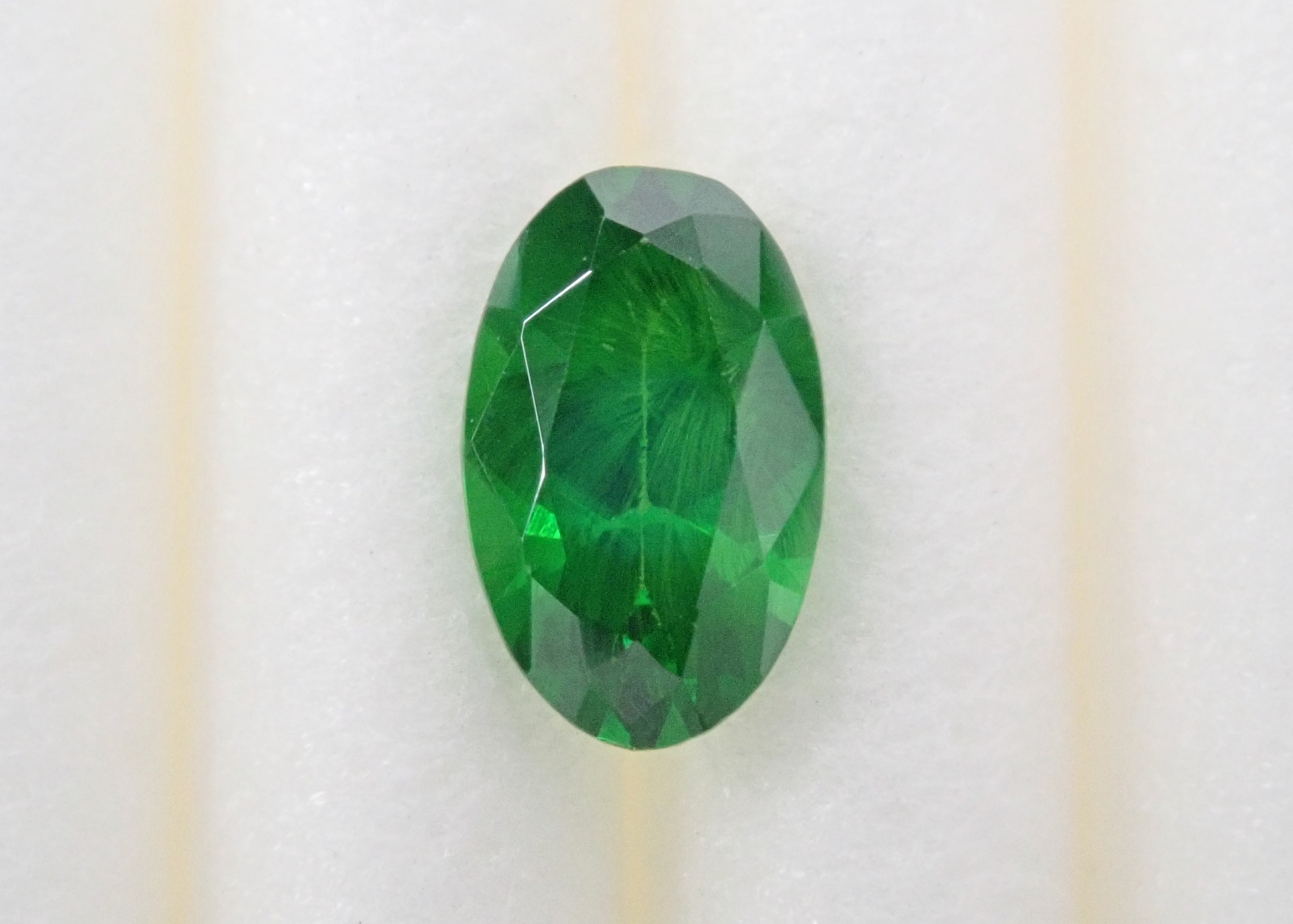 Russian demantoid garnet (horsetail recognized) 0.285ct loose