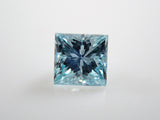 冰藍色鑽石 0.082 克拉裸鑽（VS 級同等，公主方形切割）