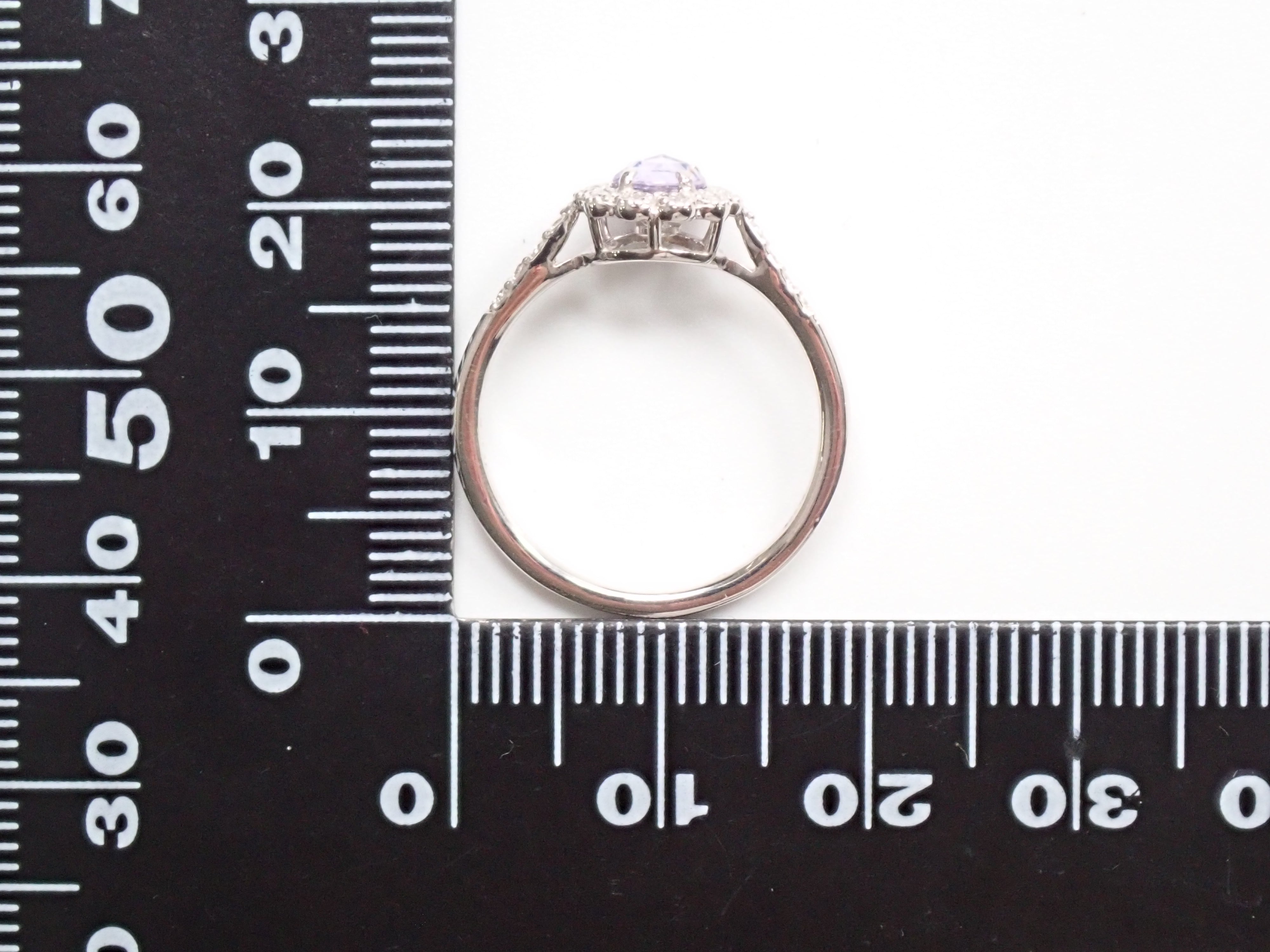 【22601136掲載】Pt900パープルサファイア0.35ct リング