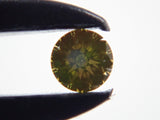 グリーンダイヤモンド (トリートメント) 2mm/0.098ctルース（蛍光3石セット,VSクラス相当）