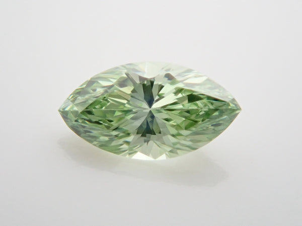 ミントグリーンダイヤモンド（トリートメント） 0.125ctルース（VSクラス相当,マーキースカット）