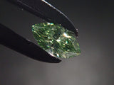 ミントグリーンダイヤモンド（トリートメント） 0.125ctルース（VSクラス相当,マーキースカット）