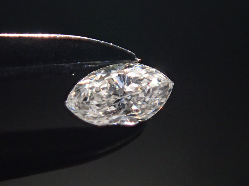 ダイヤモンド2石ペア 0.129ctルース（VSクラス相当,マーキースカット）