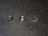 ローズカットダイヤモンド3石セット 2mm ルース（VSクラス相当,蛍光色違い3石）