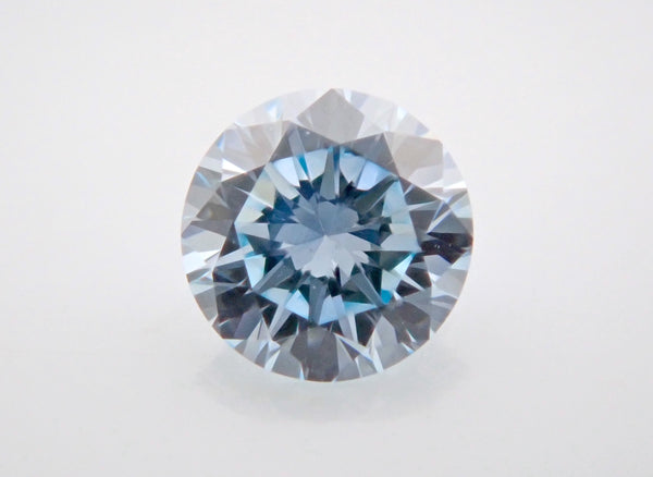 冰藍色鑽石 0.108 克拉裸鑽（彩綠藍，VS-1）