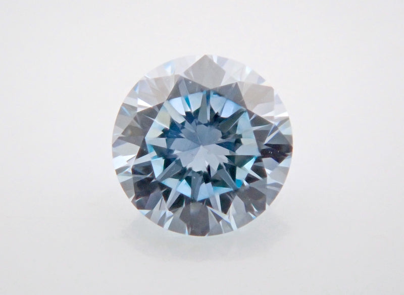 冰藍色鑽石 0.108 克拉裸鑽（彩綠藍，VS-1）