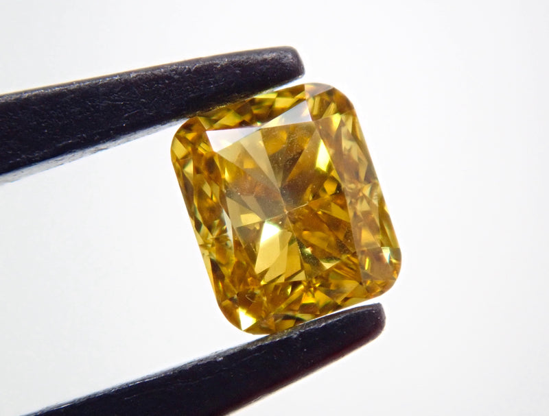 0.122ct F.VD.YELLOW,VVS2,RD ビビッドイエローダイヤ-