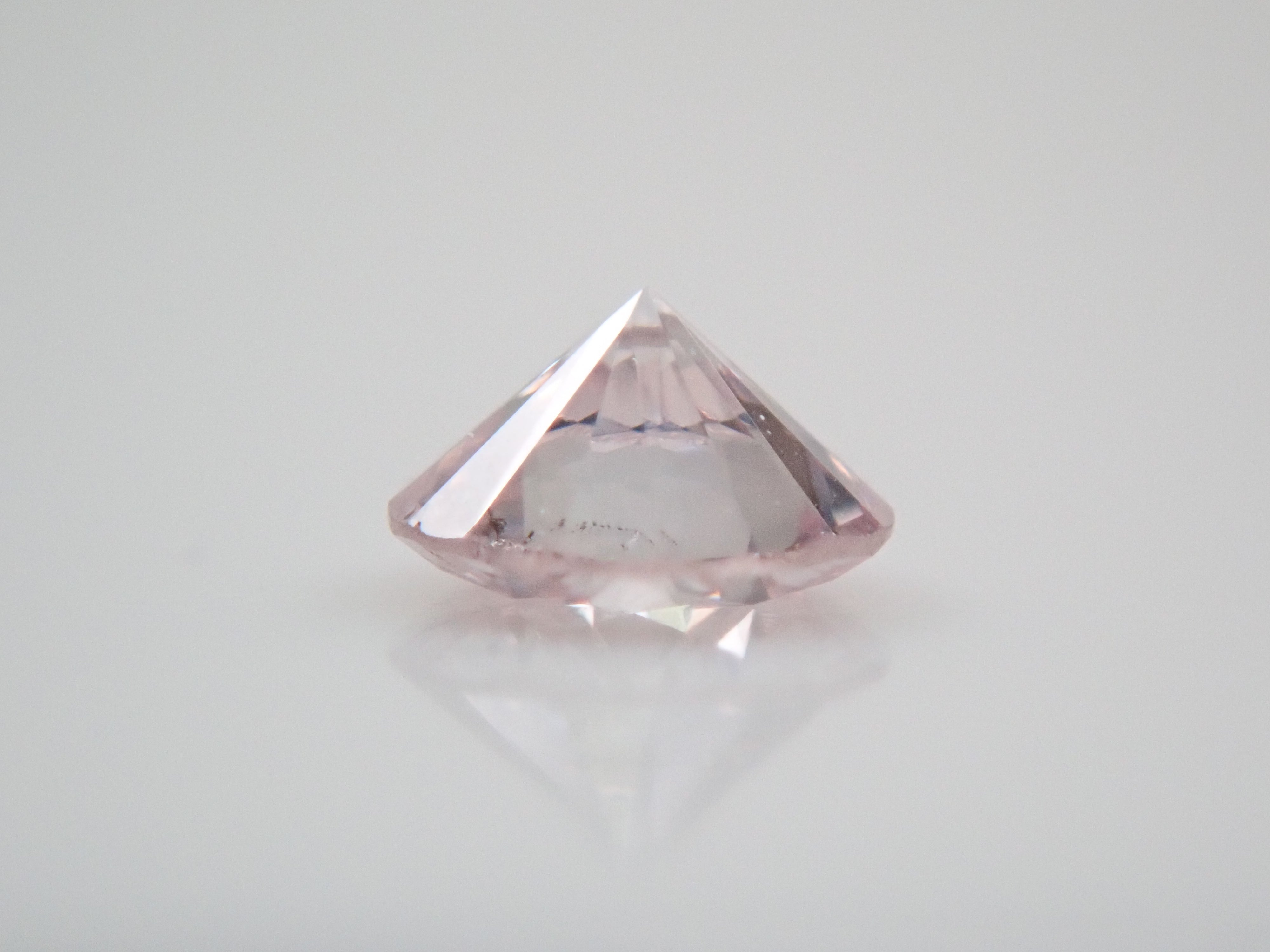 ピンクダイヤモンド 2.5mm/0.062cttルース(VERY LIGHT  PINK, SI-2)