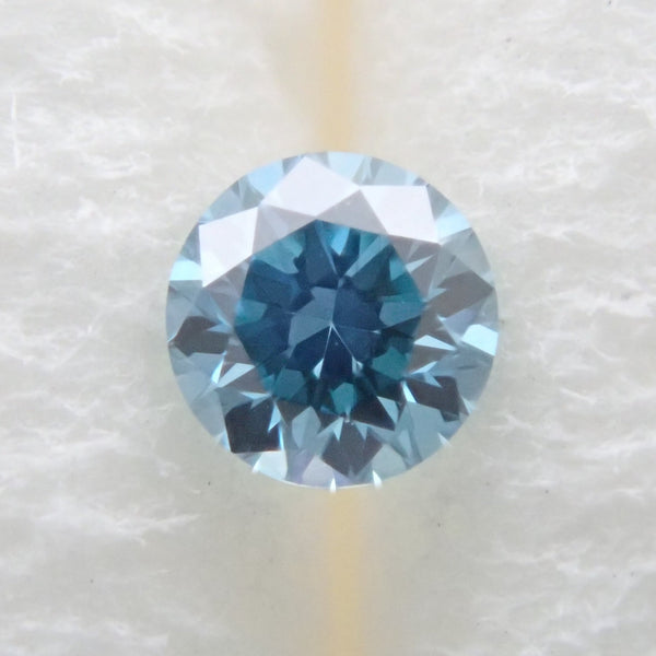 スカイブルーダイヤモンド（トリートメント） 2.1mm/0.042ctルース（VS 