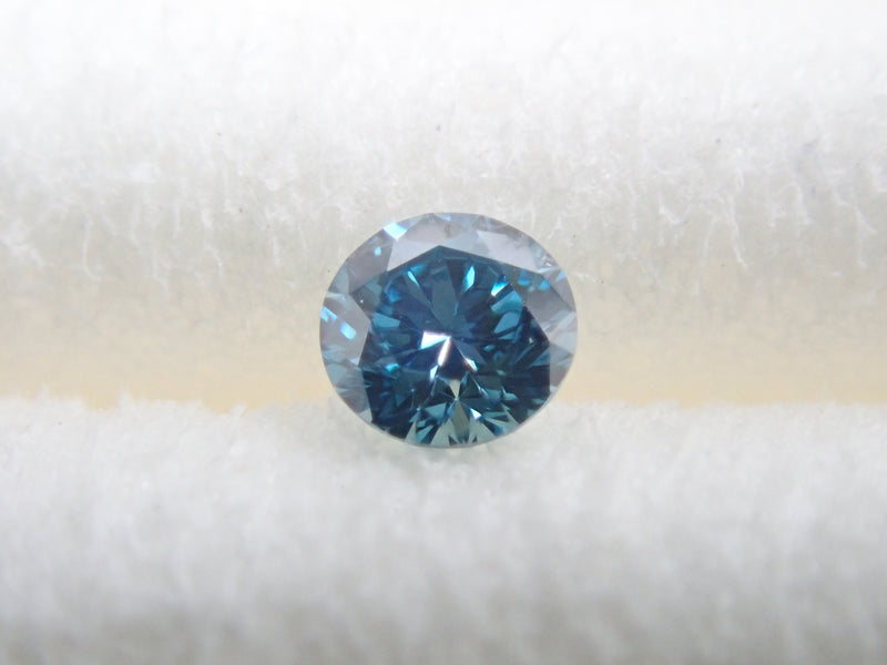 スカイブルーダイヤモンド（トリートメント） 2.1mm/0.042ctルース（VS 