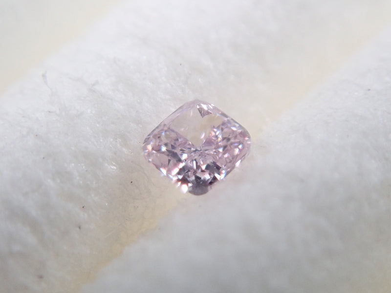 ピンクダイヤモンドルース/ F. PURPLE PINK/ 0.119 ct.SI-2蛍光性