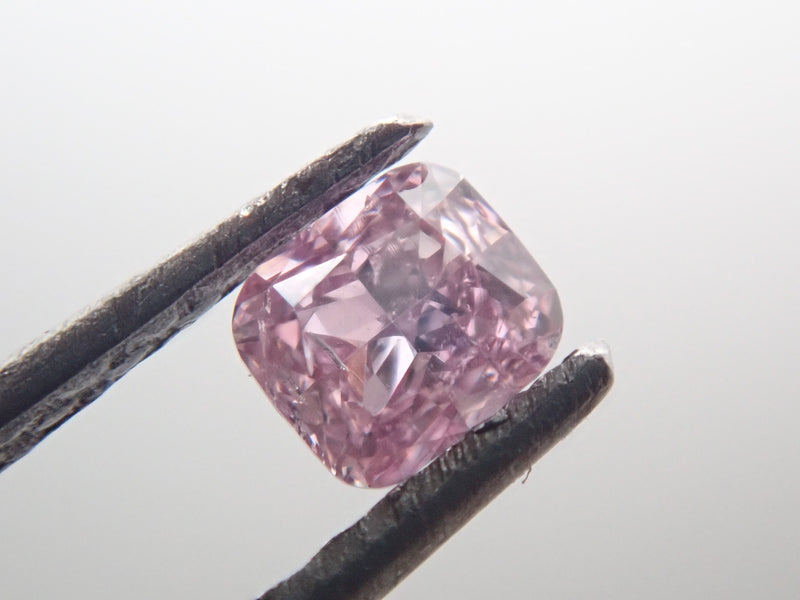 【31500770掲載】ピンクダイヤモンド 0.100ctルース(FANCY INTENSE PURPLE PINK, SI2)