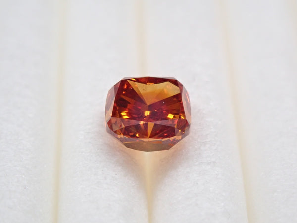 【32500800掲載】オレンジダイヤモンド 0.381ctルース(FANCY DEEP BROWNISH ORANGE, SI2)