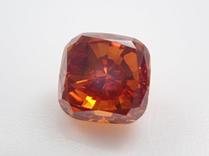 【32500800掲載】オレンジダイヤモンド 0.381ctルース(FANCY DEEP BROWNISH ORANGE, SI2)