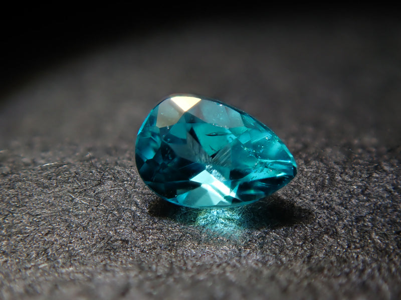 天然パライバトルマリン ルース ラウンド0.133ct ブラジル産 ソーティング-