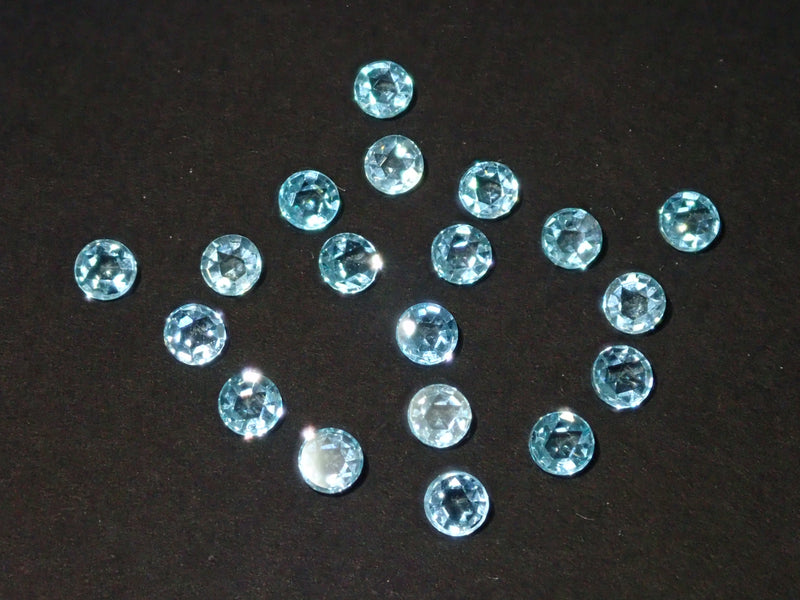Rose cut apatite 1 stone 3mm《Multiple purchase discount available》