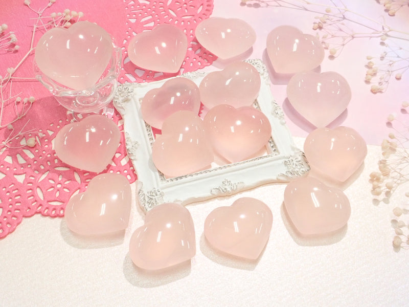 Rose quartz 1 stone (heart, approx. 23ct)《Discount available for multiple purchases》