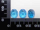 Swiss Blue Topaz 1 stone (10 x 8mm, special cut)《Discount available for multiple purchases》