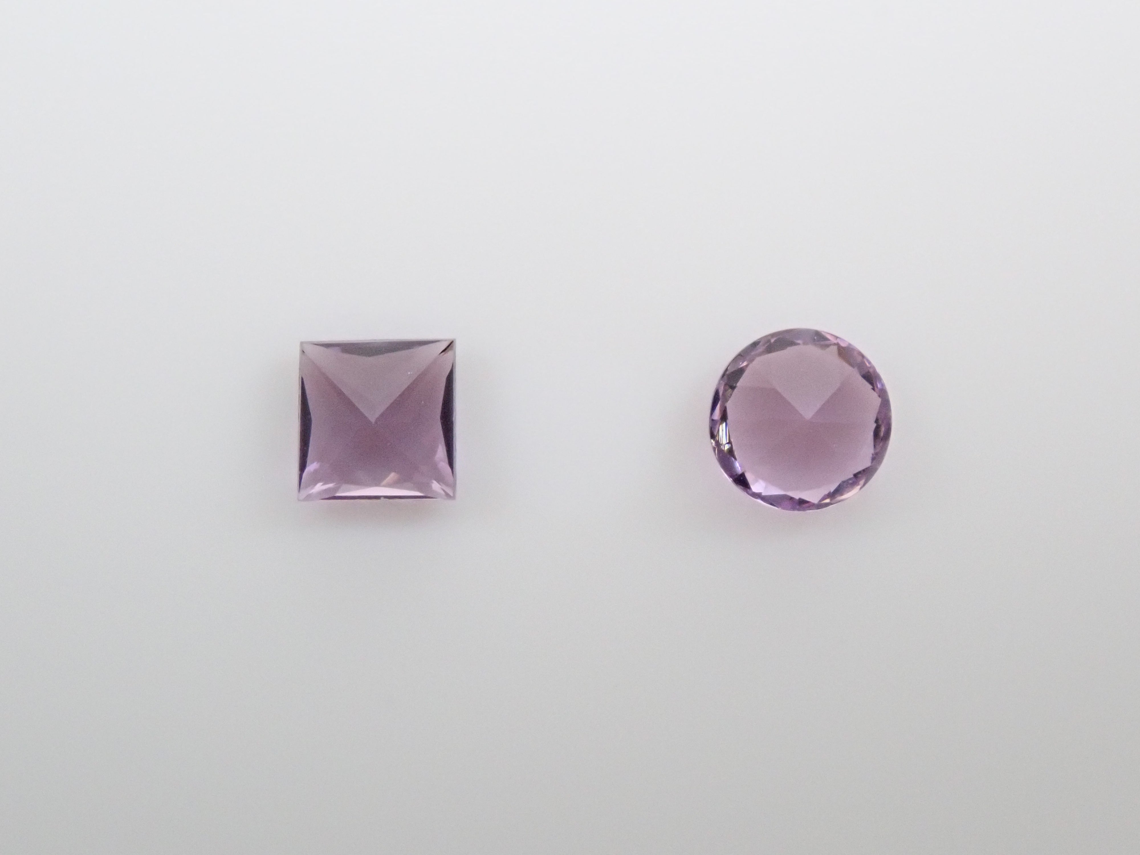 Purple scapolite 2 stone set 0.520ct loose