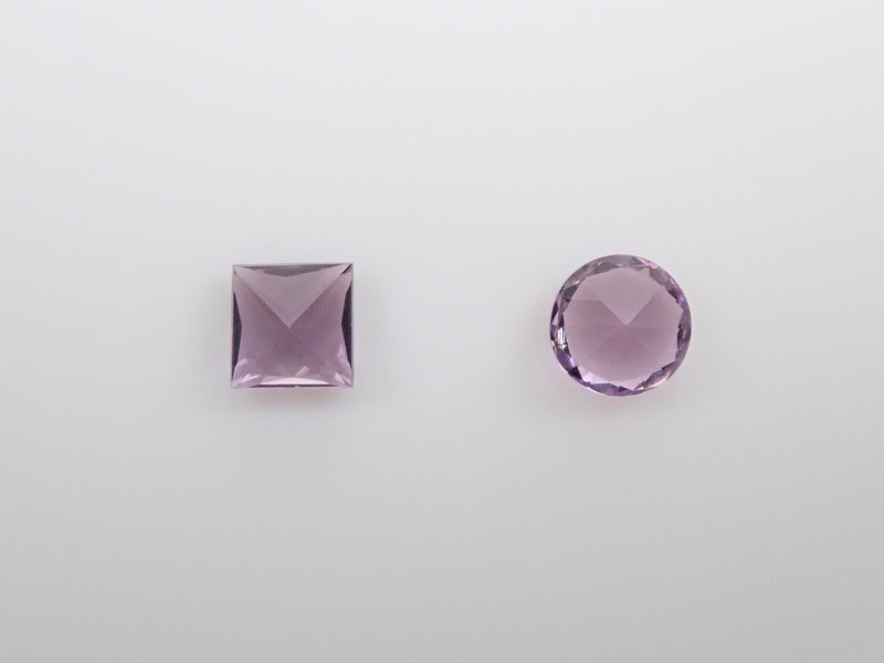 Purple scapolite 2 stone set 0.520ct loose
