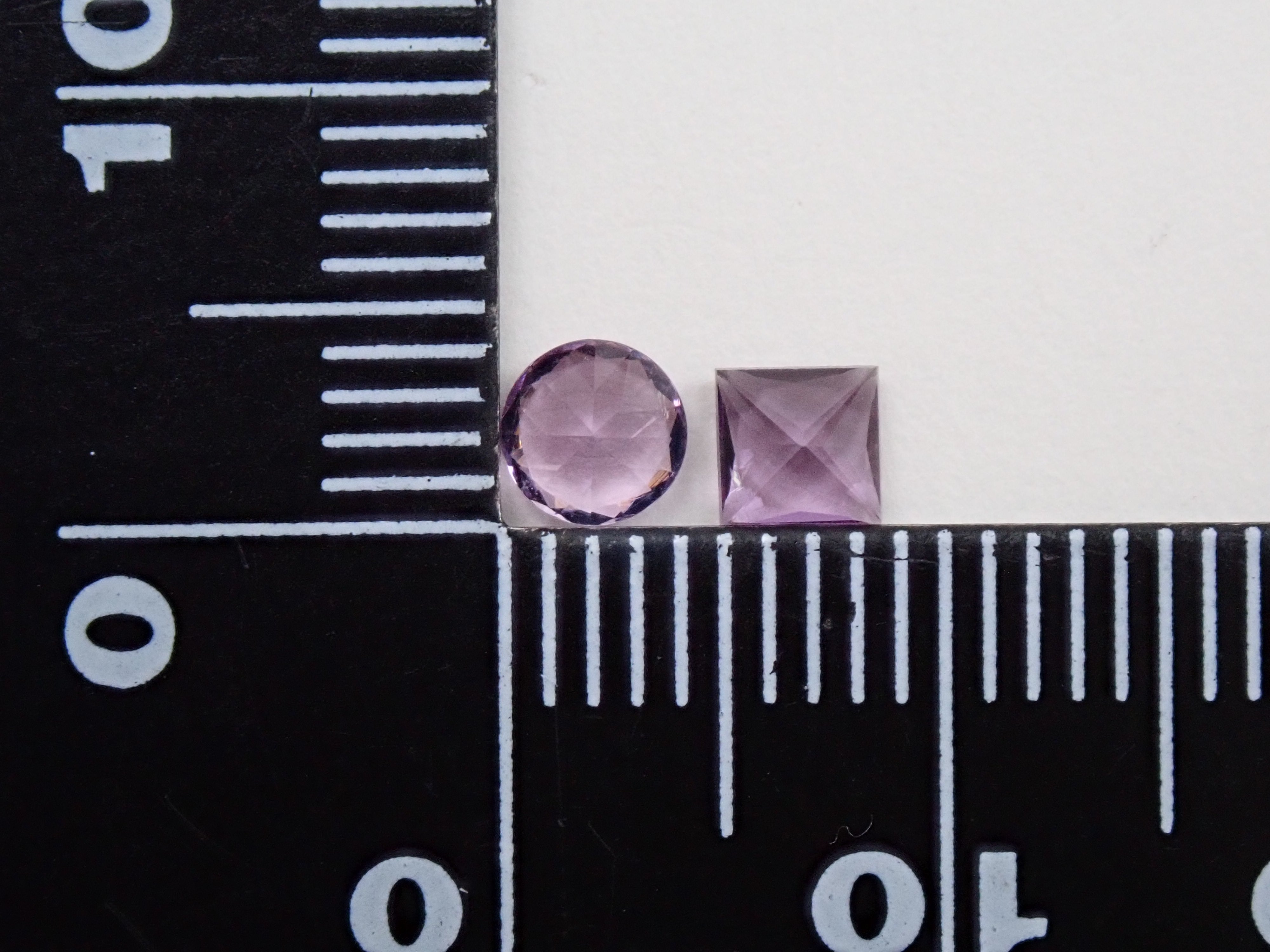 Purple scapolite 2 stone set 0.520ct loose