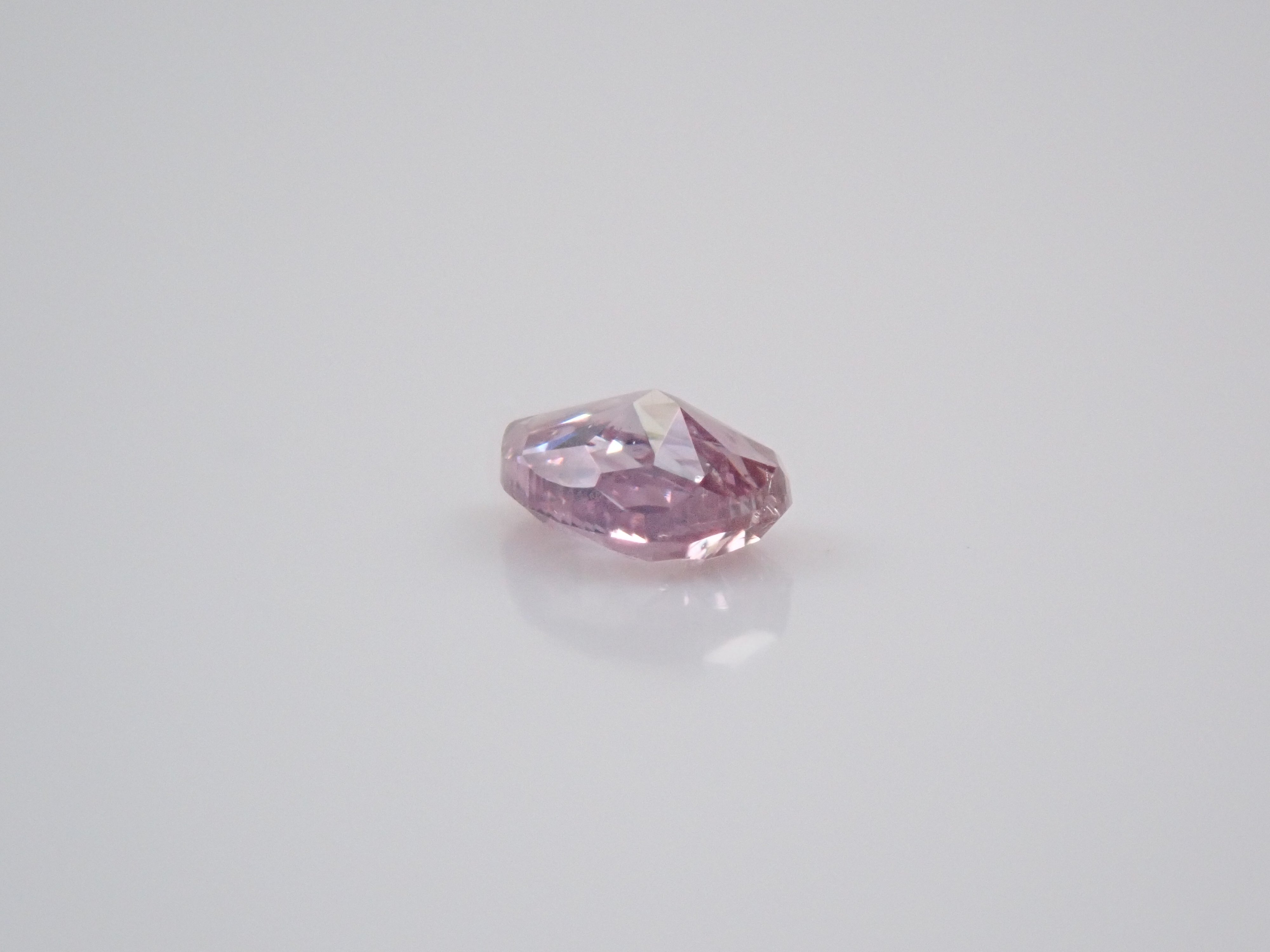 ピンクダイヤモンド 0.068ctルース(FANCY PURPLISH PINK, I1)